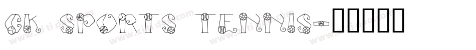 CK Sports Tennis字体转换